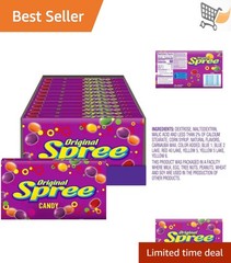 Hard Candy Fruity Taffy Pack of 12 Sweet Movie Theater Candy