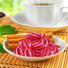 Nostalgia Striped Cinnamon Flavor Discs, Red & White, Bulk Hard Candy (5 Pounds)