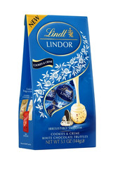 Lindt Lindor 5.1 oz. COOKIES & CREME Cream White Chocolate Truffle * BB 3/2026 *
