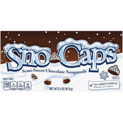 , Semi-Sweet Chocolate Nonpareils, Movie Theater Candy Box, 3.1 Oz Each, Bulk 15