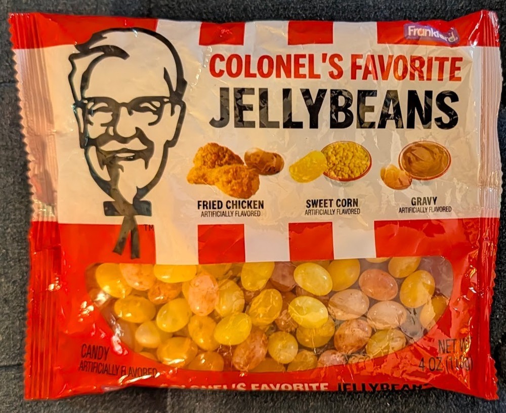 Frankford KFC Colonel’s Favorite Jelly Beans 4oz Fried Chicken Corn Gravy 3/2027