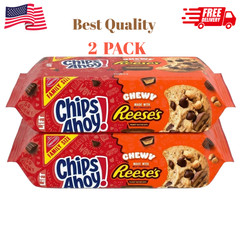 Chips Ahoy Reese’s Chewy Cookies 14.25oz Family Size Pack of 2