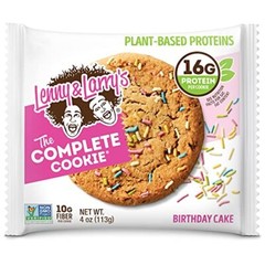 Lenny & Larry’s The Complete Cookie, Birthday Cake 4 oz (Pack of 12)