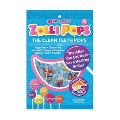 Zollipops The Clean Teeth Pops, Anti Cavity 25 Count Lollipops, Delicious