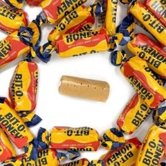 Bit-O-Honey, Soft & Chewy Taffy Retro Candy, Real Honey & Almond Bits (3 Pounds)