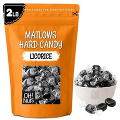 Matlow’s Licorice Hard Candy | Kosher 2 Pound (Pack of 1), black
