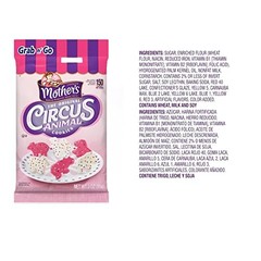 Mother’s Iced Animal Crackers Cookies Circus Animals | 3 Oz (6 Pack)