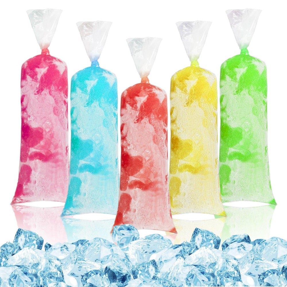 MAQIHAN 100 Ice Candy Plastic Bags – 4×12 Bolsas para bolis de hielo mexicanos F