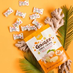 Pack of 6- Hard Sweets Ginger Candy with Center-Filled Ginger Burst- 4oz
