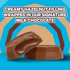 MrBeast Feastables Hazelnut Cups, 24 Count, Milk Chocolate with Creamy Hazeln…