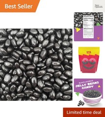 Black Licorice Jelly Beans, Chewy Candy, 2 Lb Bag | Bold Flavor, Old Fashione…