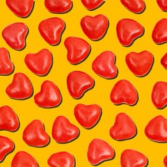 Cinnamon Hearts Candy, in a Resealable Bag