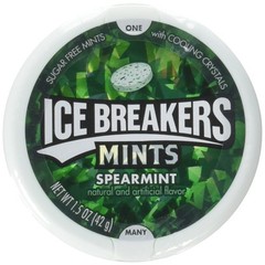 Ice Breakers Spearmint Mints, 1.5-Ounce Pucks (Pack of 24)