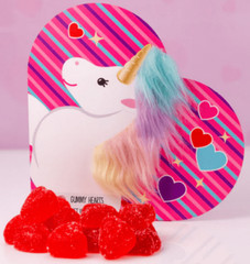 Rainbow Unicorn Enchanting Fluffy Sweet Heart Gummies 6.35 oz