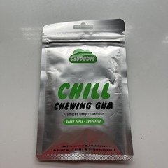 Clooudie California Chill Chewing Gum Green Apple 30 Pieces SugarFree Deep relax