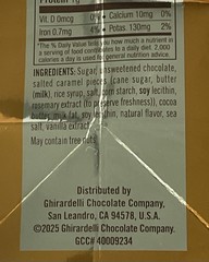Ghirardelli Lot of 4 Premium Dark Salted Caramel Dark Chocolate Squares 60 oz