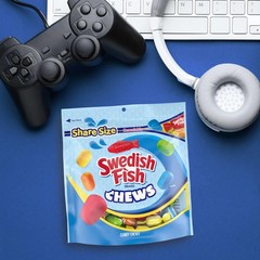SWEDISH FISH Chews Soft & Chewy Candy, Share Size, 8.12 oz Small