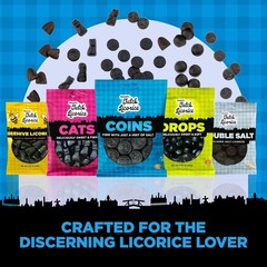 Dutch Licorice Coins 12 Pack 5.2oz Bags Salty Black Candy Netherlands
