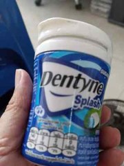 6 Pack Strawberry Lime/Hypermint Dentyne Splash Sugar-Free Chewing Gum 28 Pills