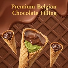 Dolce Calma Mini Waffle Cone Bites, Belgian Chocolate Filled Snack