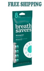 Breath Savers Wintergreen Flavored Sugar Free Breath Mints,Rolls 0.75 oz 8 Count