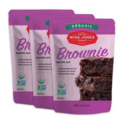 Miss Jones Baking Organic Fudge Brownie Mix Non-GMO Vegan-Friendly Rich Cocoa…