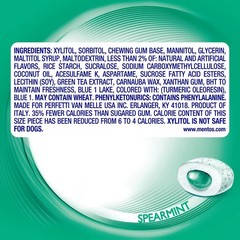 Mentos Pure Fresh Sugar-free Chewing Gum with Xylitol, Spearmint, 120 Piece Bulk
