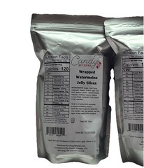 Raspberry Jelly Watermelon Slices NEW 3 Pounds INDIVIDUALLY WRAPPED 1 Pound Bag