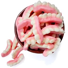 Gummy Teeth Candy – Soft Chewy Fruit Gummies, Novelty Candy for Party & Holidays