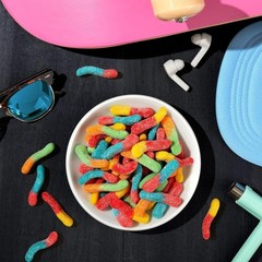 Sour Brite Crawlers, Candy, Cherry-Lemon, Strawberry-Grape & Orange-Lime, Swe…