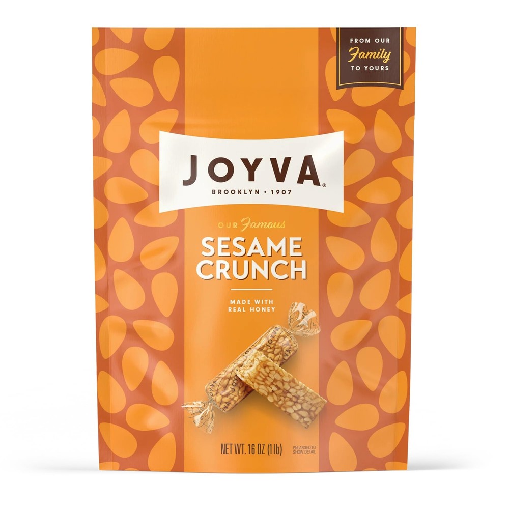 Joyva Sesame Crunch, 16 oz (454g) Pouch | Individually 1 Count (Pack of 1)