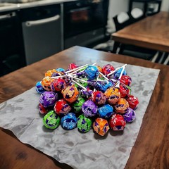 CHARMS Blow Pop Assorted, Bubbled Gum Filled Lollipops, Bulk Candy (2 Pounds)