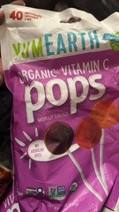 YumEarth Organic Vitamin C Pops Variety Pack, 40 Count (Pack of 1), Assorted