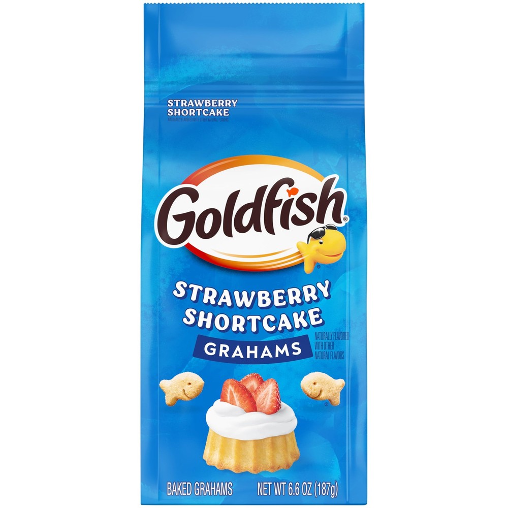Goldfish Strawberry Shortcake Grahams 6.6 Ounce Snack Crackers Pack Of 1