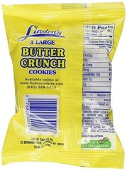 Linden’s Butter Crunch Cookies 1.75 Oz – 3 Cookies Per Pack (18 Packs Per Box)