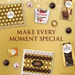 Ferrero Rocher Collection, Premium Gift Set, Hazelnut Milk Chocolate, Dark Ch…