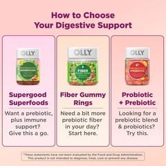 OLLY Supergood Superfoods Gummies, Supports Immune 1 Count (Pack of 60), Red