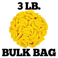 Yellow Banana Hard Candy – Not Runts Brand – Bananarama – 3 LB Bulk Vending Bag