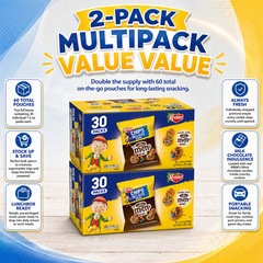 2 Pack Keebler Bite Size Cookies made with Milk Chocolate M&M’s Minis 30-count