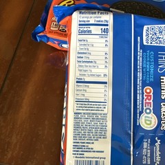 Lot Of 5 OREO REESE’S Peanut Buttery Creme Chocolate Sandwich Cookies,12.35 Oz