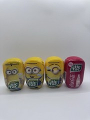 2015 Minion Tic Tac Complete Set Of 3 + 2021 Coca Cola Tic Tac Bundle