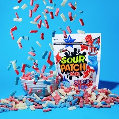 Soft & Chewy Red, White & Blue Gummy Candy – SOUR PATCH KIDS, 1.8 lb Bulk Treats