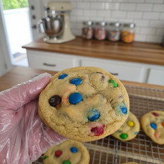 6, 12 Freshly Baked M&M Chocolate Chip Cookies – Soft & Chewy Bakery Style