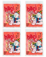 4 BAGS Japanese Hapi Botan Rice Chewy Candy Citrus Lemon Orange Flavor 2.25 oz