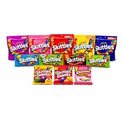 4x Skittles Mash Ups Wild Berry + Tropical Grab N Go Pouch Treats 9oz