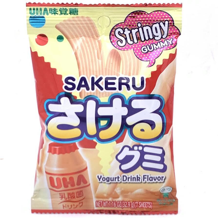 Uha Sakeru Gummy – Yogurt Drink Flavor 32.9g/(7sheets)