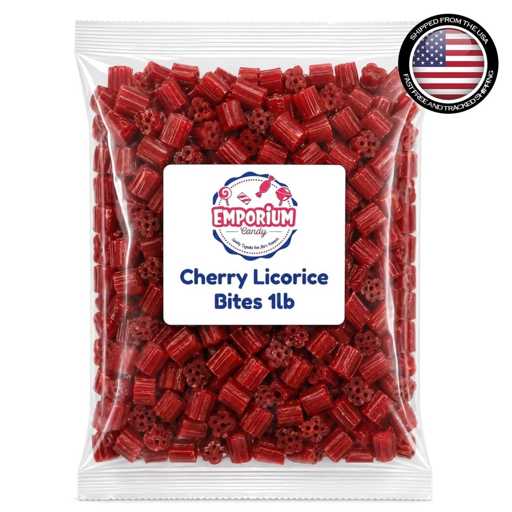 Value Bag of Cherry Licorice Bites – 16 oz Chewy Candy for Any Occasion