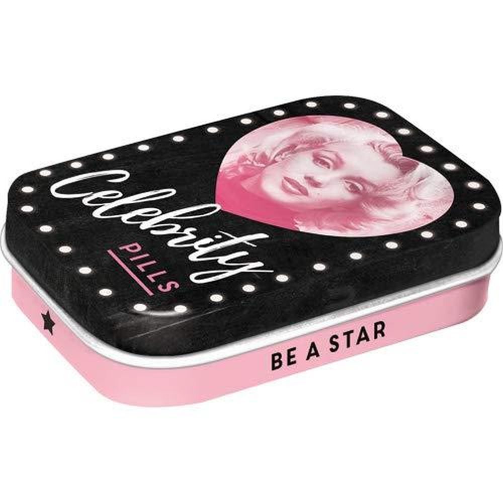 Nostalgic-Art – Small Retro Tin Pill Box with Mint Candy – Marilyn Monroe