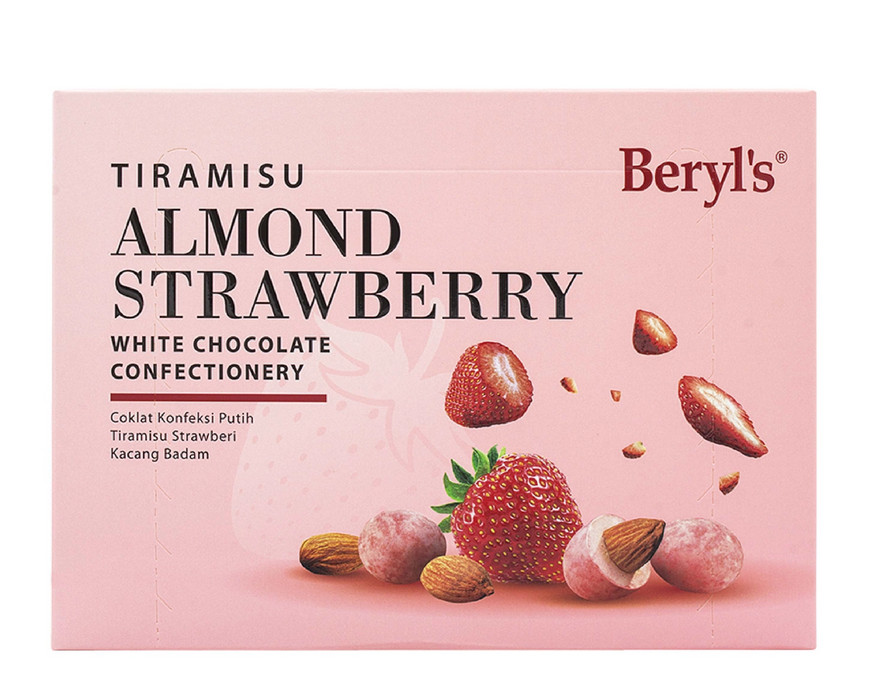 Beryl’s Tiramisu Strawberry Almond White Choc (150g)-Free DHL EXPRESS Shipping