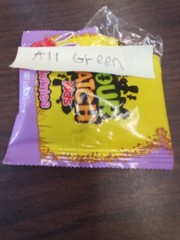 Sour Patch Kids Bunnies All Watermelon Green Factory Error
